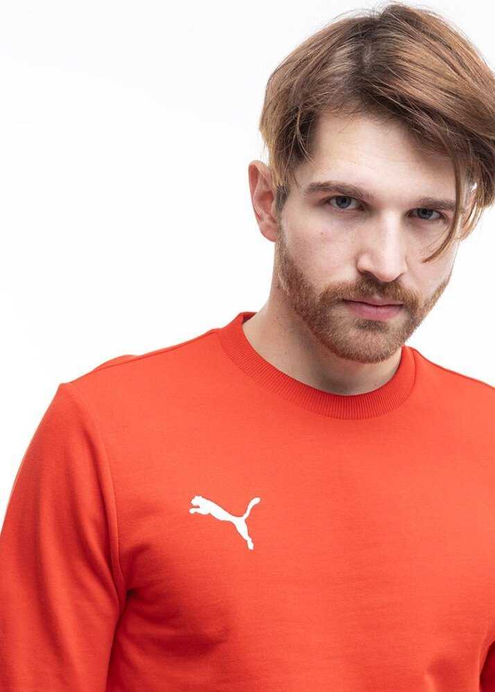 Bluza vyriška Puma Team Goal Casuals Crew Neck Sweat raudona 658592 01 (M)
