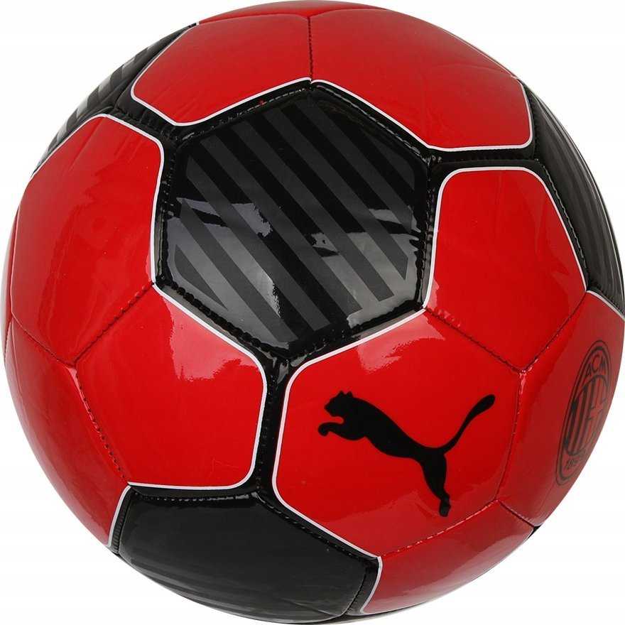 Puma Futbolo Kamuolys Acm Ess Ball For Raudona Juodas 084445 01
