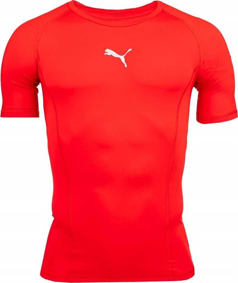 Puma LIGA Baselayer SS vyriški marškinėliai raudoni 655918 01 (L)