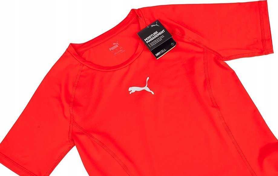 Puma LIGA Baselayer SS vyriški marškinėliai raudoni 655918 01 (L)