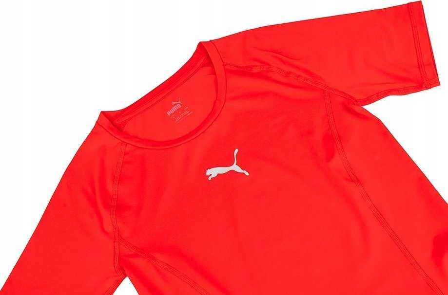 Puma LIGA Baselayer SS vyriški marškinėliai raudoni 655918 01 (L)