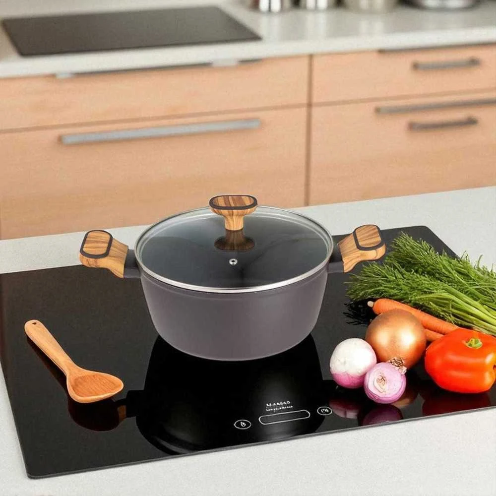 Bergner PUODAS MULTICLAD 24cm SU DANGČIU BERGNER BG-56037 CHARCOAL