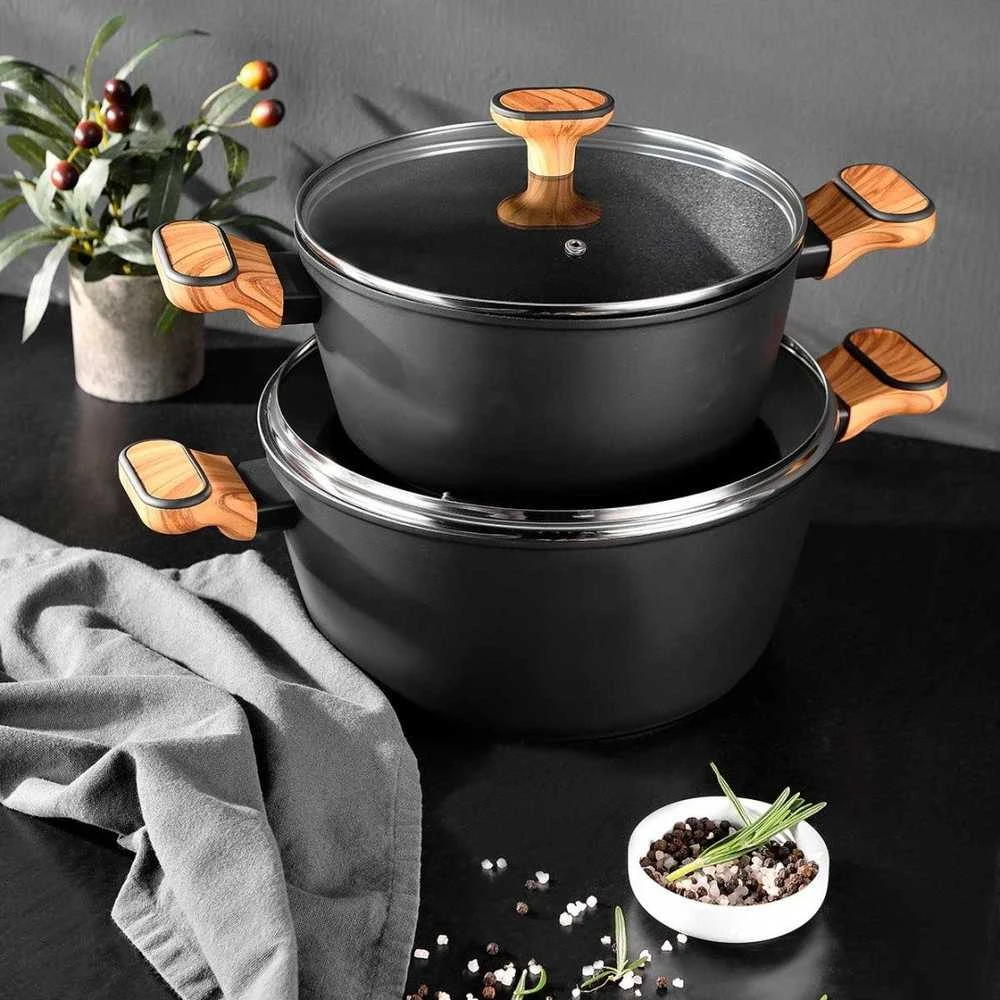 Bergner PUODAS MULTICLAD 24cm SU DANGČIU BERGNER BG-56037 CHARCOAL