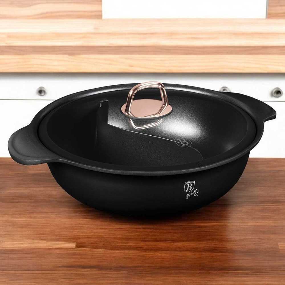 Berlinger Haus Puodas su dangčiu 30 cm Juodas Rose kolekcija