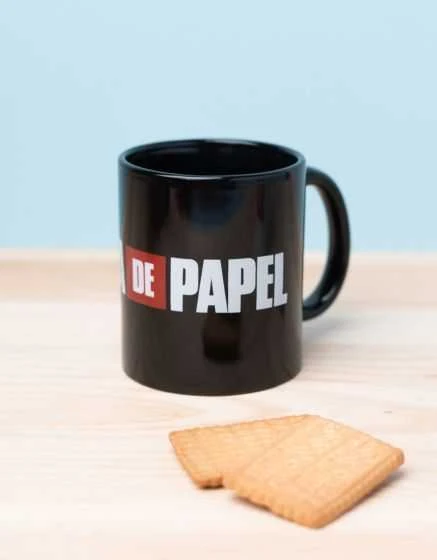 Other Brand Kitas prekės ženklas La Casa De Papel - Keraminis puodelis dovanų dėžutėje 330 ml (La Casa De Papel logotipas)