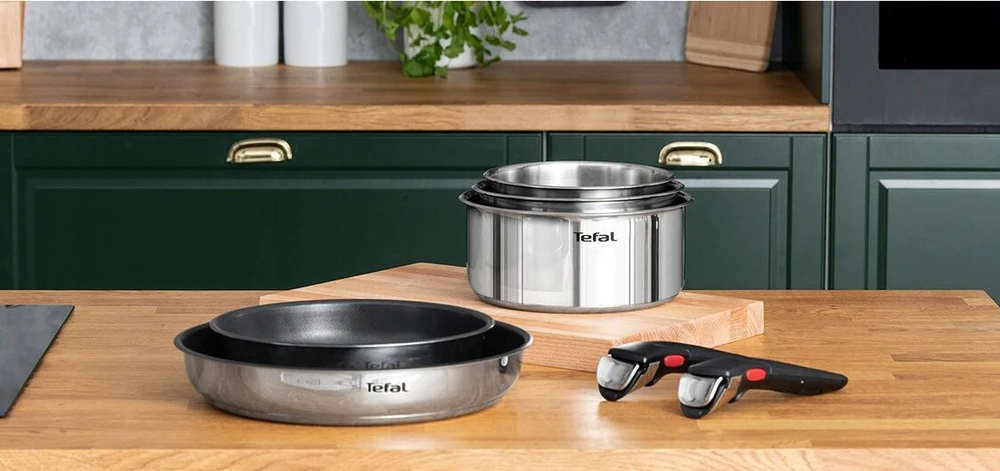Puodų ir keptuvių rinkinys Tefal Ingenio Emotion, 11 dalių (L897SB74)