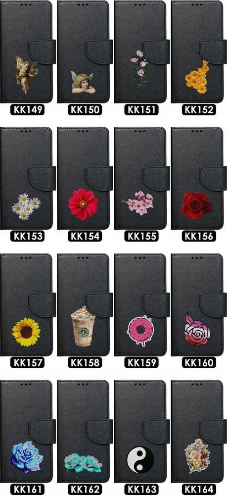 Dėklas Oem FANCY Book skirtas Samsung Galaxy A13 4G juodos spalvos