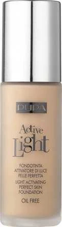 „Pupa Active-Light Oil Free Illuminating Liquid Foundation“ makiažo pagrindas, 050 Golden, 30 ml