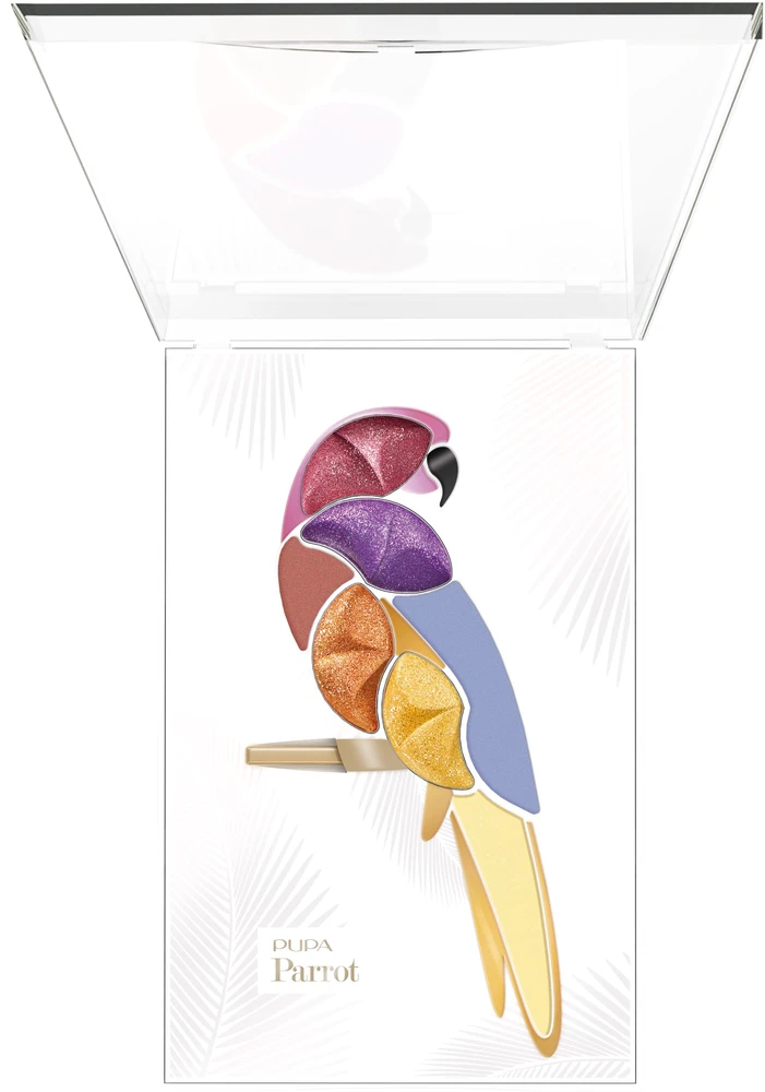 „Pupa Parrot“ akių šešėlių paletė „001 Samba“, 7 atspalviai, 14,8 g