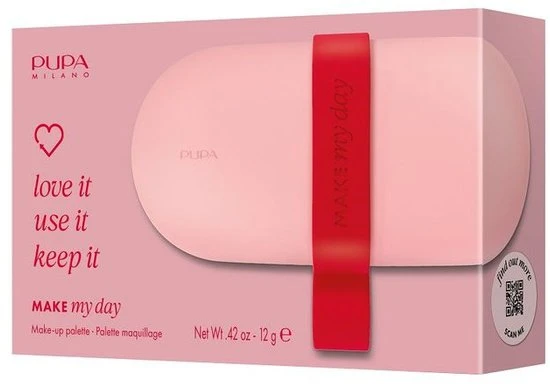 Pupa Milano Make My Day Pocket veido makiažo paletė 003 Bright Rose 12g