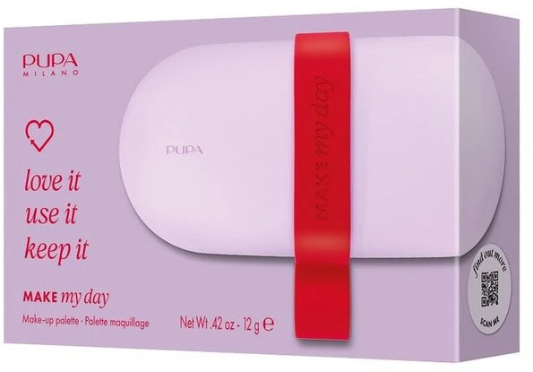 Pupa Milano Make My Day Pocket veido makiažo paletė 001 Violet 12 g