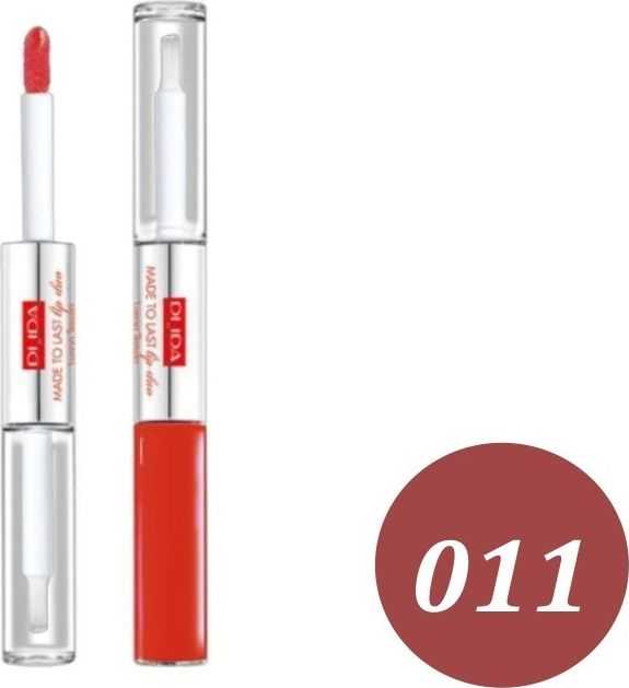 PUPA Milano Made To Last Lip Duo Lūpų dažai, 4 ml, spalva - 011 Natural Brown