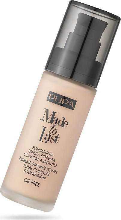 Pupa Made To Last Paraben-Free Long Lasting Liquid Foundation 010 Porcelain, 30 ml