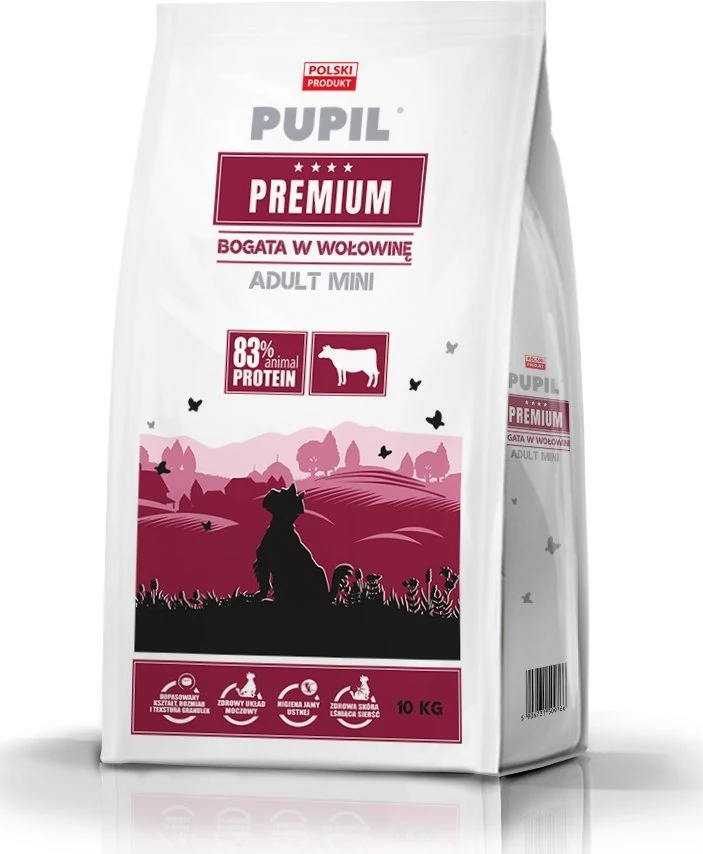 PUPIL PREMIUM MINI Maistas šunims su jautiena 10kg