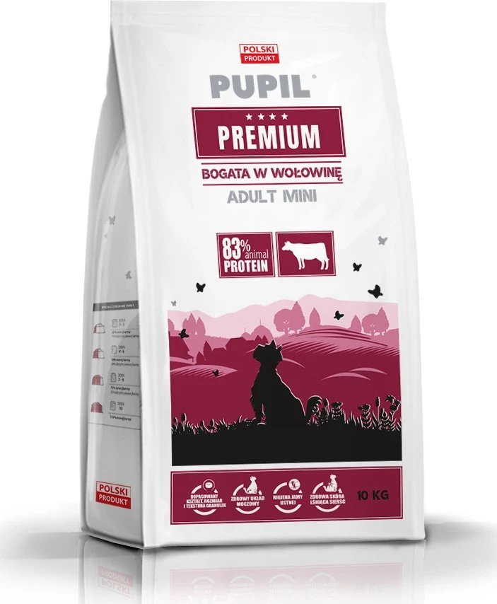 PUPIL PREMIUM MINI Maistas šunims su jautiena 10kg
