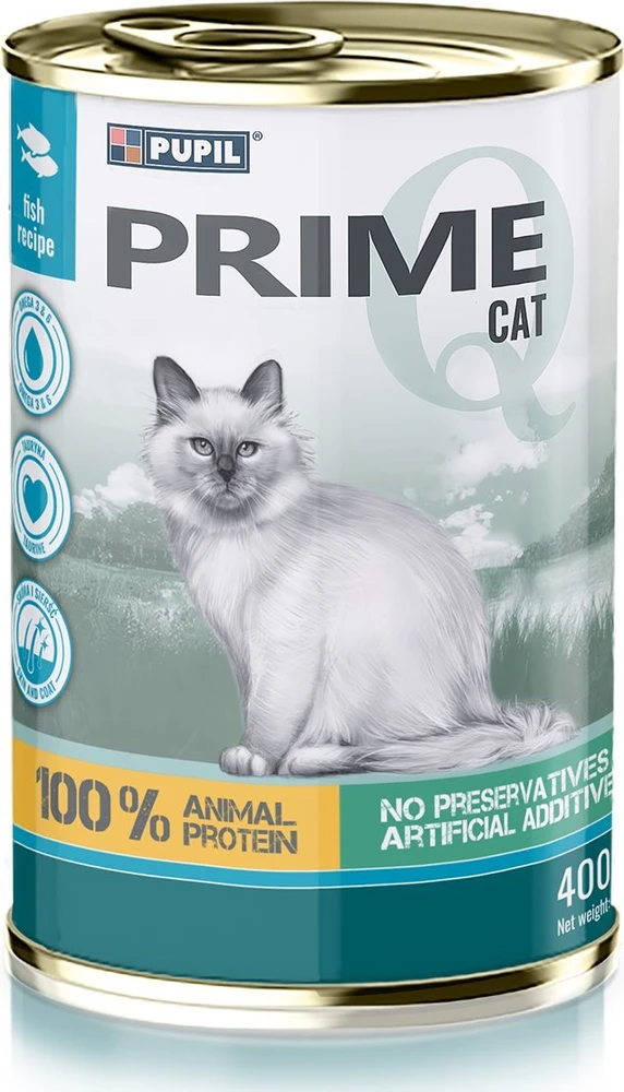 Pupil Premium PUPIL Prime Rich in lašiša with trout – šlapias kačių maistas – 400g