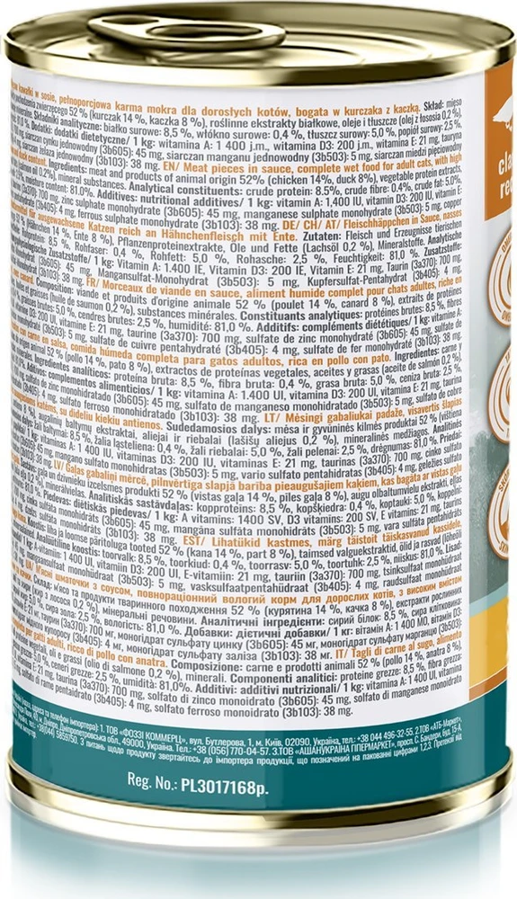 Pupil Premium PUPIL Prime Rich in vištiena and duck – šlapias kačių maistas – 400g