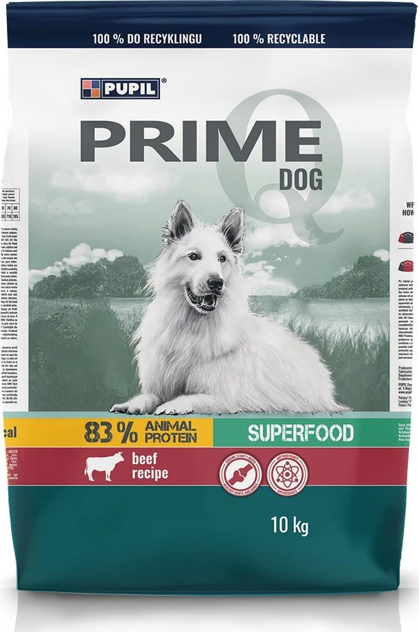 Pupil Premium PUPIL Prime Rich in jautiena with vegetables – sausas Maistas šunims – 10kg