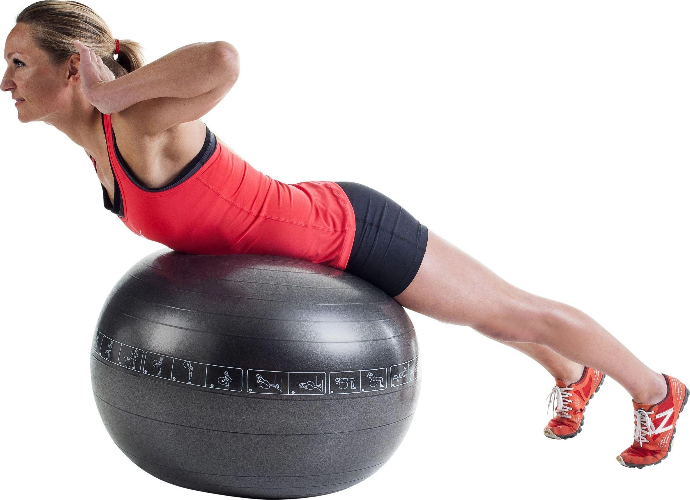 Pure2Improve | Exercise Ball | Juodas | 75 cm