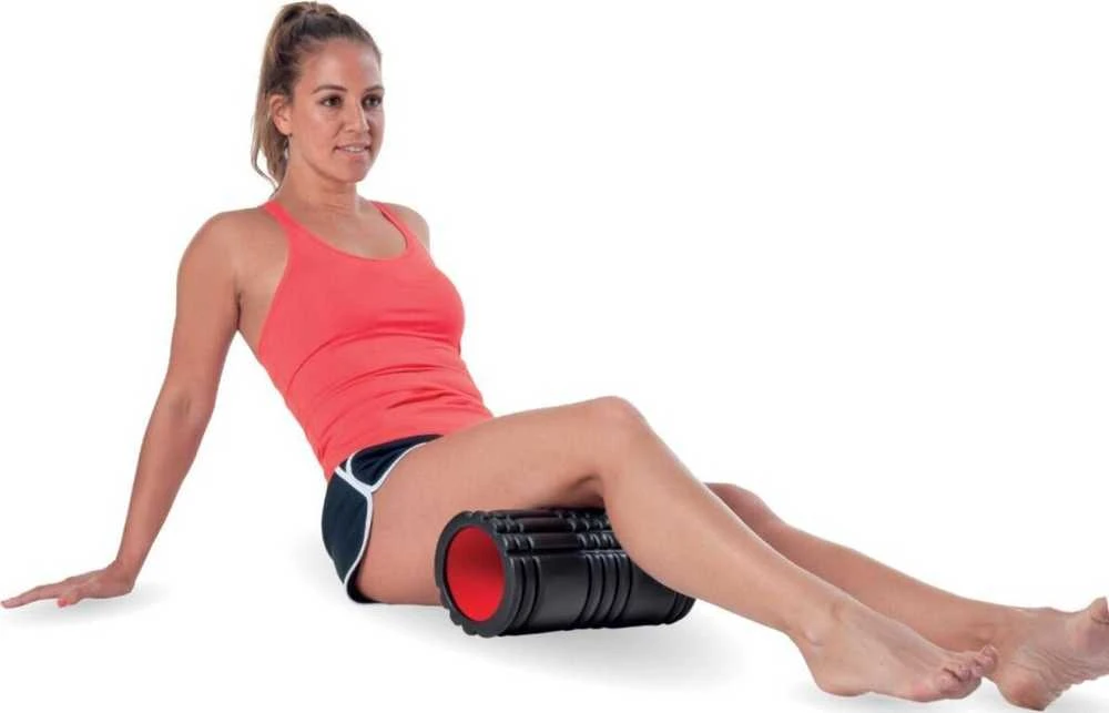 Pure2Improve | Ribbed Training Roller | Juodas