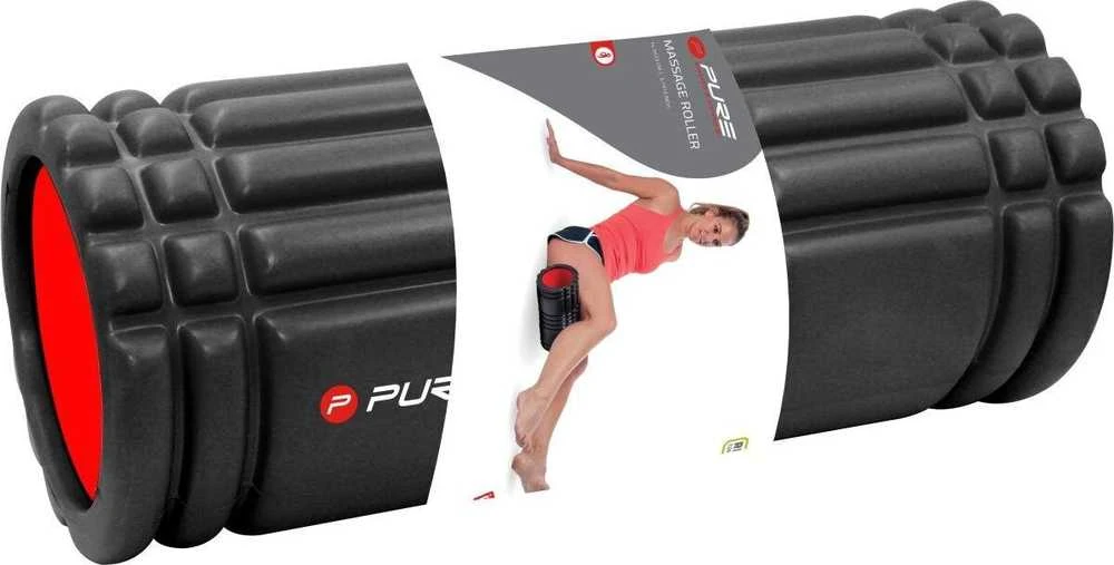 Pure2Improve | Ribbed Training Roller | Juodas