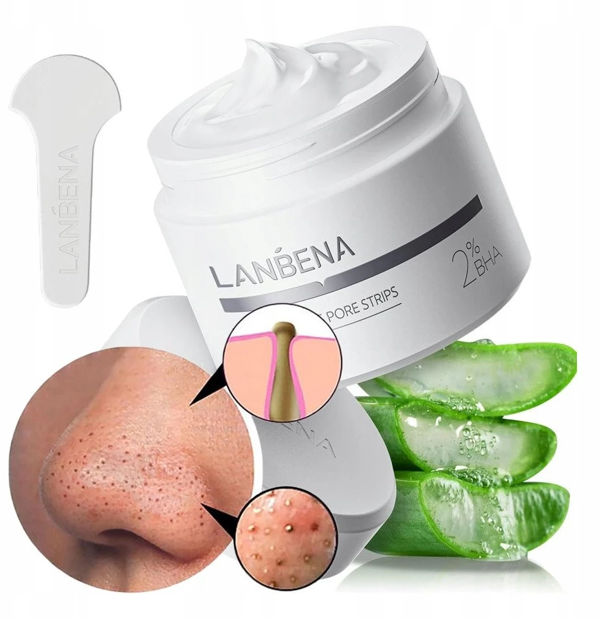 Purenskin LANBENA_Nose Plants 2.0 nosies valymo juostelės su 2% BHA, 30 g