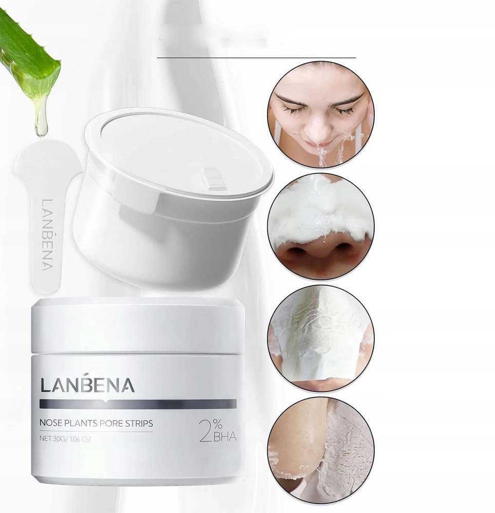 Purenskin LANBENA_Nose Plants 2.0 nosies valymo juostelės su 2% BHA, 30 g