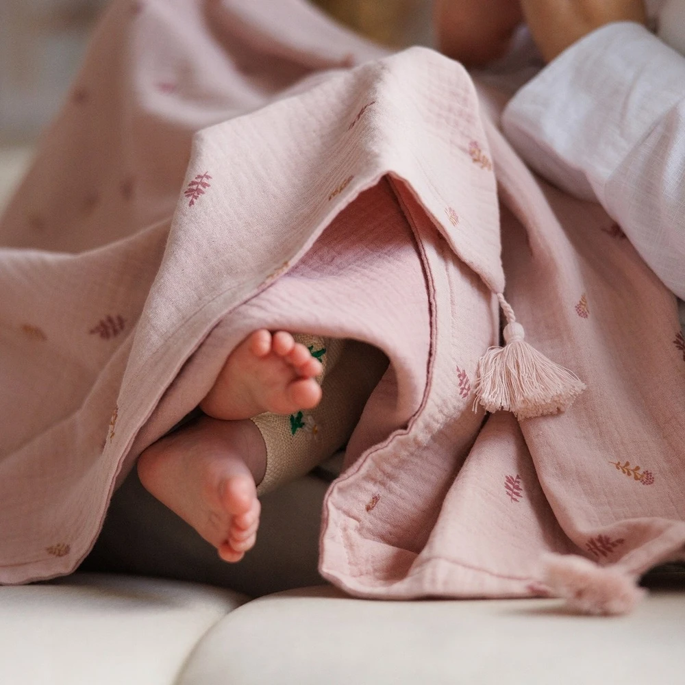 Purepower Babyono pledas muslino rožinis 1566/01 1566/01