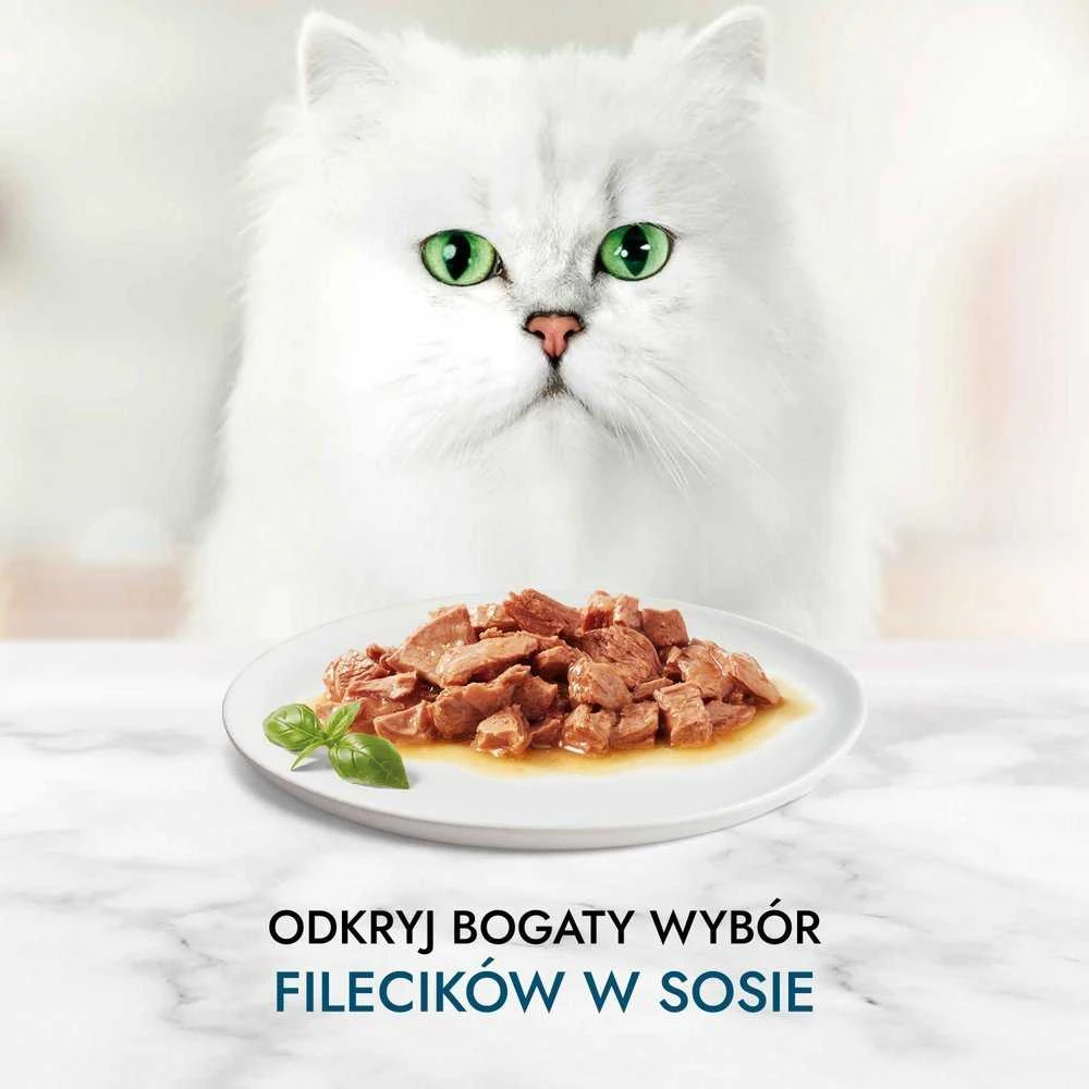 Purina Nestle Drėgnas Kašių Maistas - PURINA Gourmet Perle Mini Filė Padaže, 60x85g