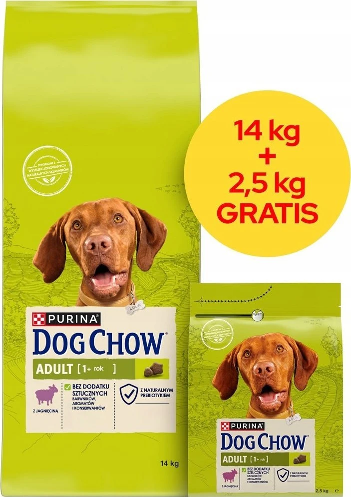 Purina Nestle Šunų maistas - PURINA Dog Chow Adult ėriena 16,5kg