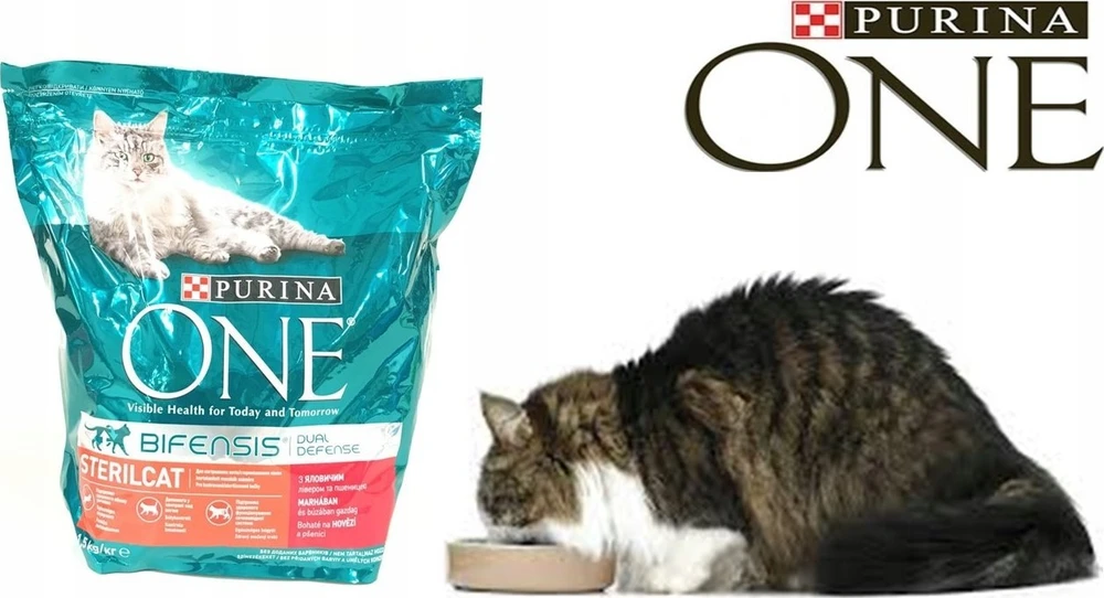 Purina Nestle Sausas kačių maistas - Purina One Sterilcat Jautiena 9,75 kg
