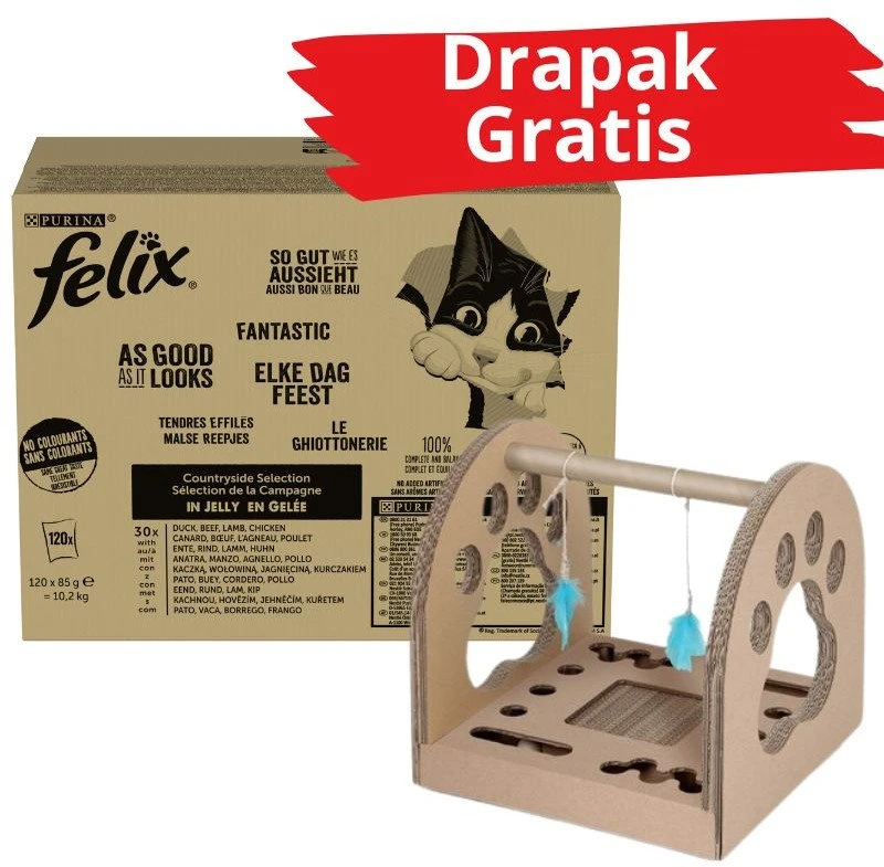 Purina Nestle PURINA FELIX FANTASTIC Mix Country Skonis 120x85g