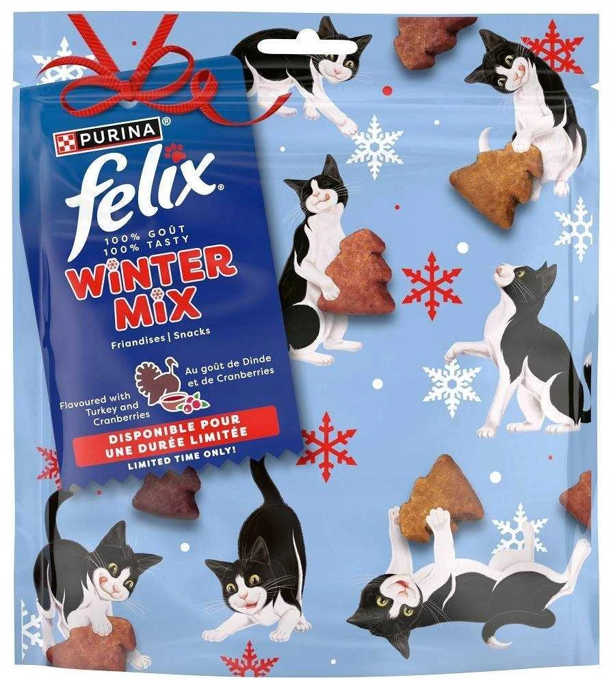 Purina Nestle Felix Winter Mix kalakutiena&Cranberries – skanėstas katėms – 200g