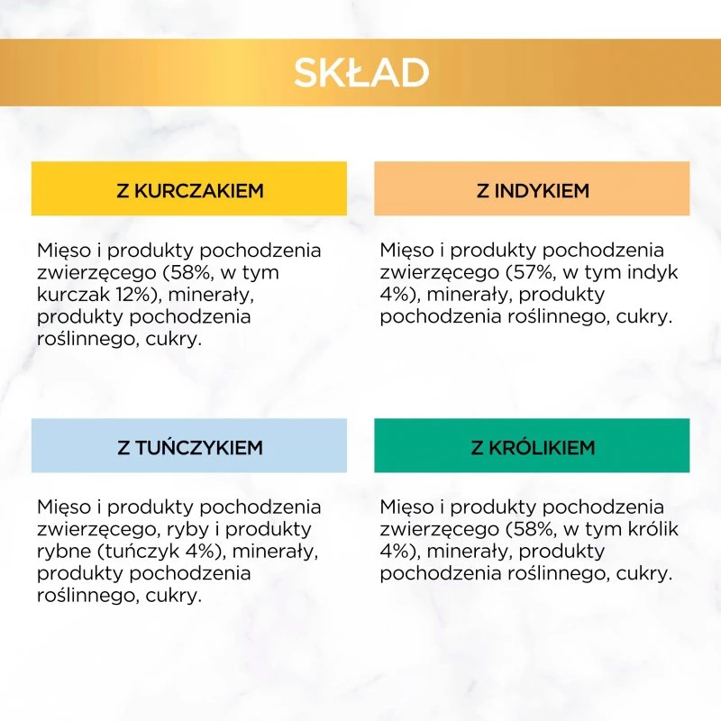 Purina Nestle Gourmet Gold Mousse – šlapias kačių maistas – 48x85g