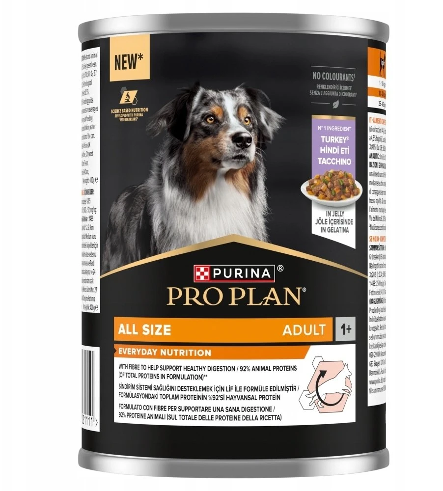 Purina Nestle Šunų Maistas - PURINA Pro Plan Kasdienė Mityba Kalakutienoje Želyje 400g Be Grūdų