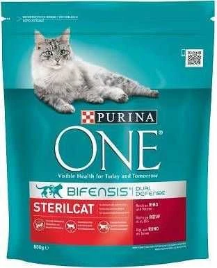 Purina Nestle ĖDALAS STERILIZUOTOMS KATĖMS „ONE“ 800g