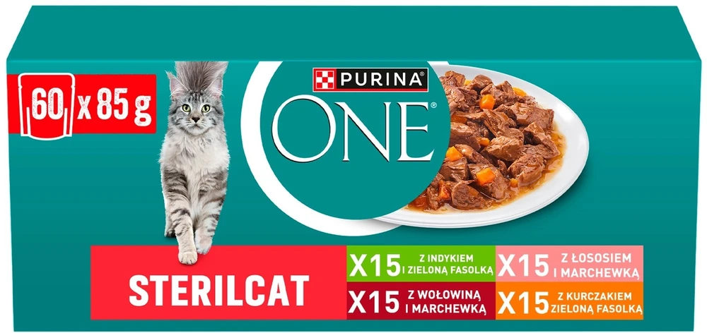 Purina Nestle ONE Sterilcat GiG MVBf&Crt 60x85g