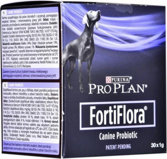 Purina Nestle Šunų Papildai - PURINA Pro Plan FortiFlora 30x1g milteliai