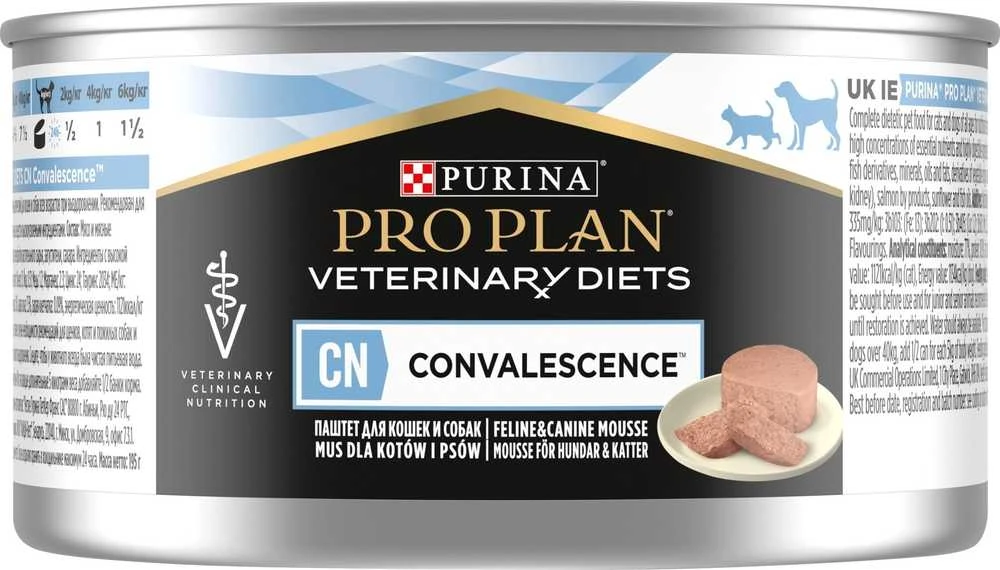 Purina Nestle Gyvūnų Maistas - PURINA Pro Plan veterinarinės dietos CN reabilitacijos drėgnas kačių ir šunų maistas 195g