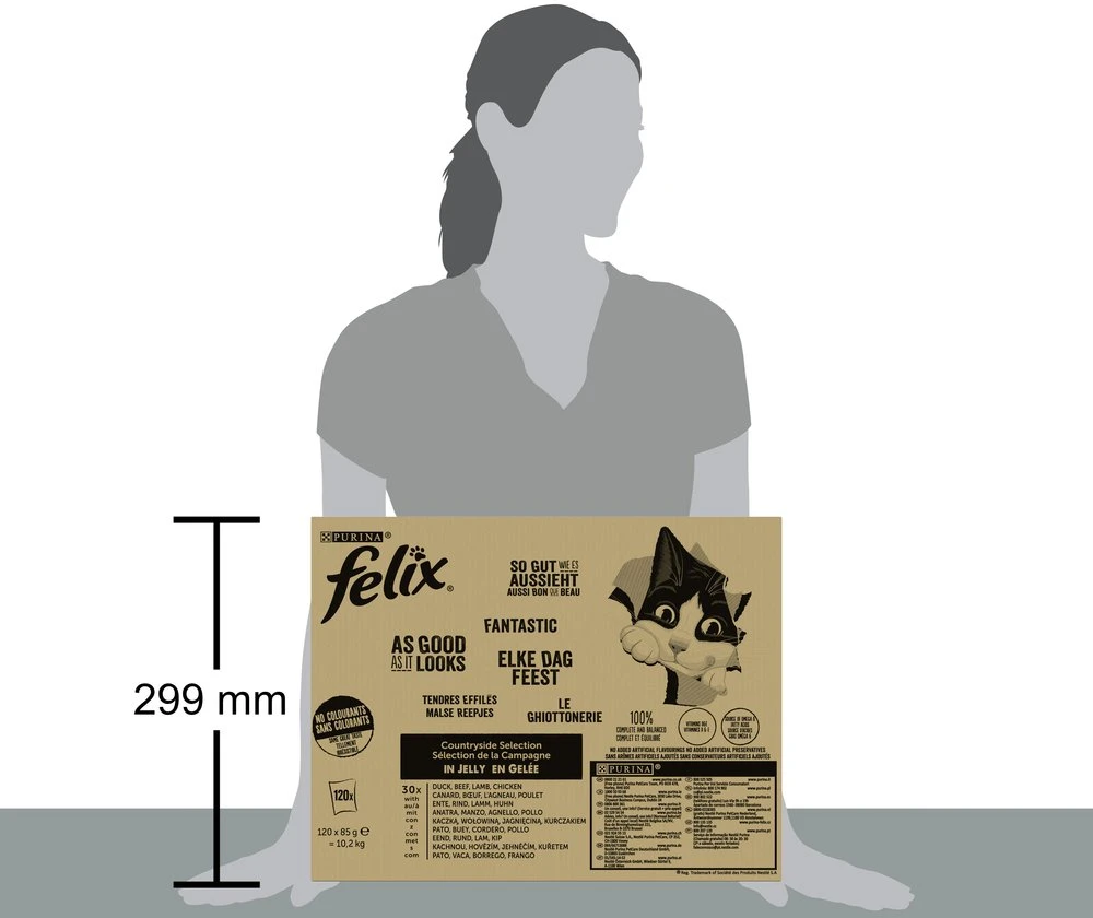 PURINA FELIX FANTASTIC Mix Country Skonis 120x85g