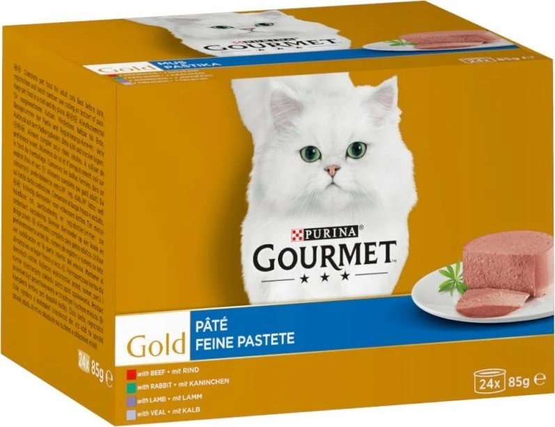 Purina Nestle PURINA GOURMET GOLD Mus Mix 4 Flavours - šlapias kačių maistas - 96x85g