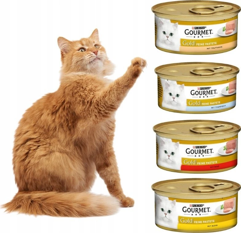 Purina Nestle PURINA GOURMET GOLD Mus Mix 4 Flavours - šlapias kačių maistas - 96x85g