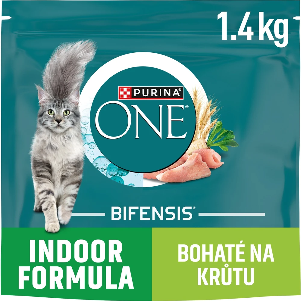 Purina Nestle One Bifensis Indoor Rich in kalakutiena – sausas kačių maistas – 1,4kg