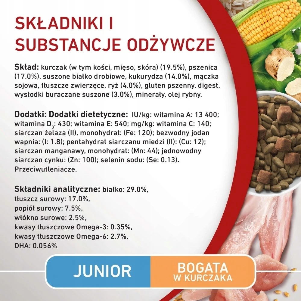 Purina Nestle ONE Medium/Maxi Junior vištiena & ryžiai 2,5kg