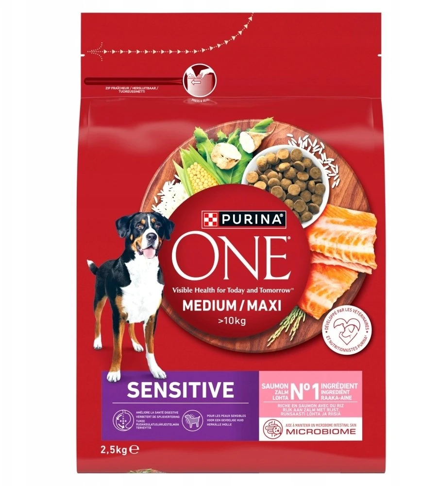 Purina Nestle ONE Medium/Maxi Junior vištiena & ryžiai 2,5kg