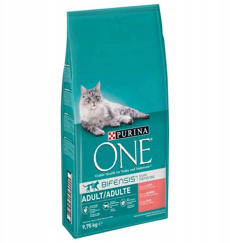 Purina Nestle Kačių Maistas - PURINA One Suaugusiųjų Lašiša 9.75kg 34% Baltymų 14% Riebalų