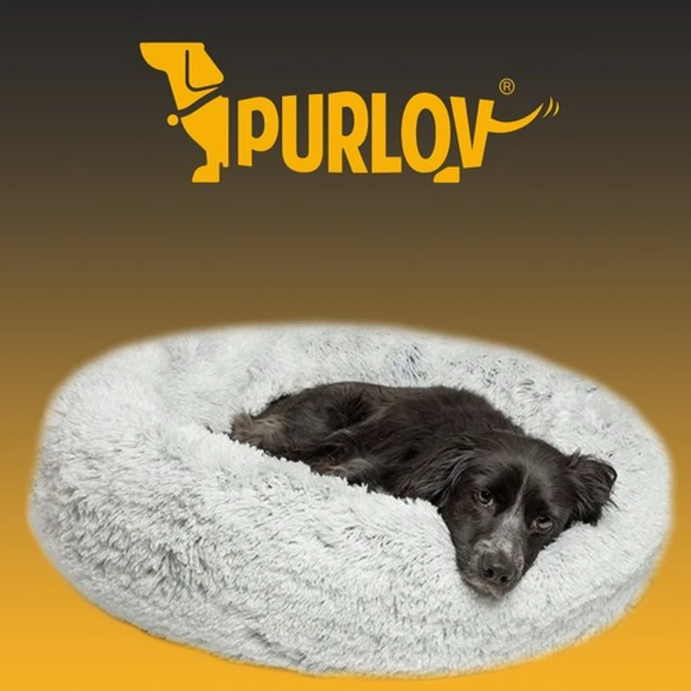 Purlov Hairy dog bed pilka 22759