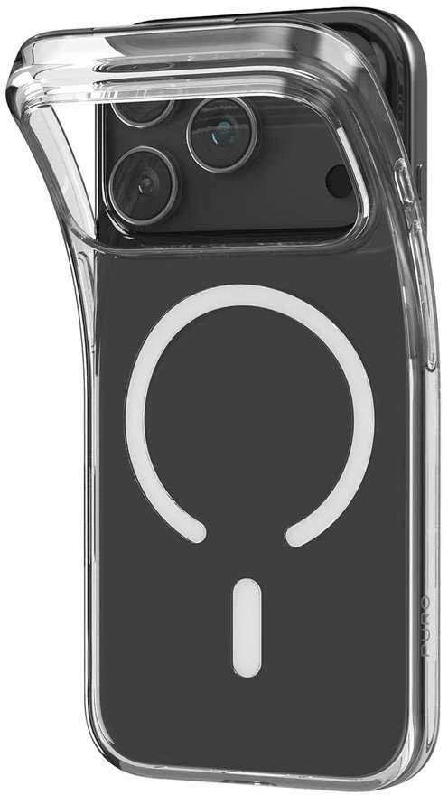 Puro 0.3 MAG Ultra-Slim TPU Dėklas suderinamas su MagSafe skirtas Apple iPhone 17 Pro – skaidrus