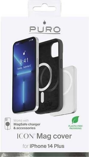 SBS Dėklas PURO skirtas iPhone 14 Max, juodas / IPC1467ICONMAGBLK
