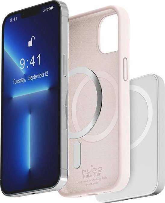 SBS Dėklas PURO skirtas iPhone 14 Pro Max, magsafe, rožinis / IPC14P67ICONMAGROSE